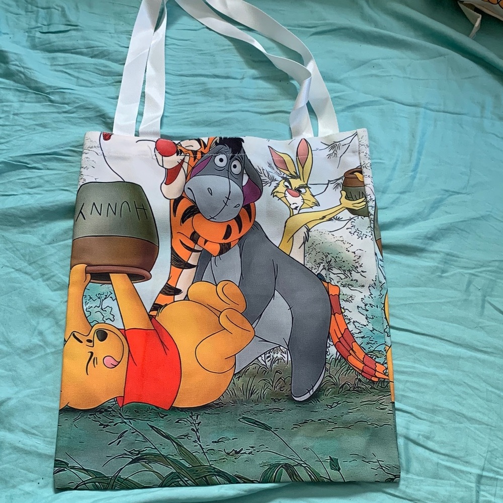 Winnie the Pooh Character Tote Bag - Multicolor